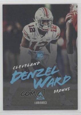 2018 Panini Luminance Platinum Blue /25 Denzel Ward #129 Rookie RC 0h6w