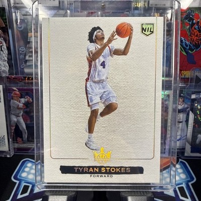 2025-26 Panini Court Kings Basketball Tyran Stokes NIL Blank Slate SSP #23 NCAA