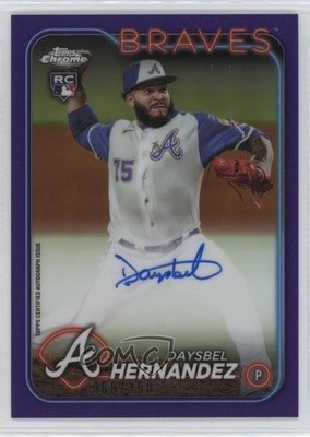 2024 Chrome Update Purple Refractor 69/250 Daysbel Hernandez Rookie Auto RC 1f5h