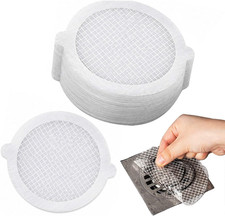 Shower Drain Cover Hair Catcher 30 Pack Fibreglass 125 by 110 Mm