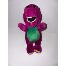 Vintage 1992 Barney Plush Toy The Lyons Group Dinosaur Purple Green 12 Inch