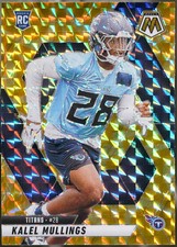 2025 Panini Mosaic - Mosaic Reactive Yellow #390 Kalel Mullings Football NM