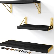 Wall Shelves for Bedroom Decor, Floating Shelves for Living Room Kitchen Stor...