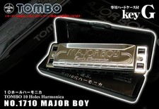 TOMBO MAJOR BOY / NO.1710 major Boy Key-G 10 hole harmonica with hard case
