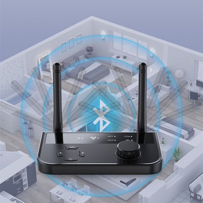 Long Range Bluetooth 5.3 Receiver For TV Home Stereo Audio Adapter US
