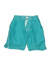 Trunks Surf  Swim Co. Boys Green Board Shorts 6