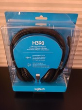 Logitech H390 Black Over the Ear Headset New In Box, Sealed.
