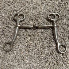 Tom Thumb Snaffle Western Bit Curb Bit Western Tack 5" EUC