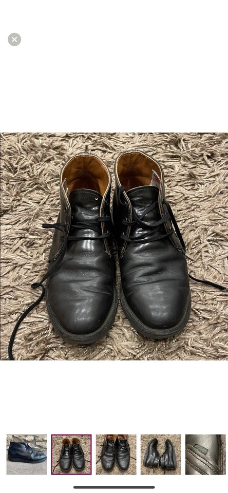 Vintage 1980s 1990s Men’s Red Wing Postman Chukka Boots Black 7 D 9196 - Bild 2 von 4