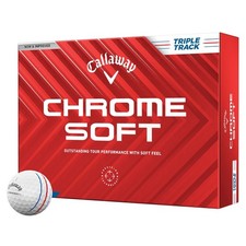 Callaway Chrome Soft Triple Track Golf Balls Prior Generation 1 Dozen White