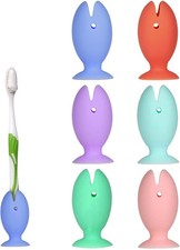 6 Pcs Toothbrush Covers Caps Silicone Fish Toothbrush Holder, Cute Standing