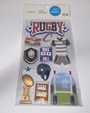 Rugby Stickers Card Making Scrapbooking Recollections