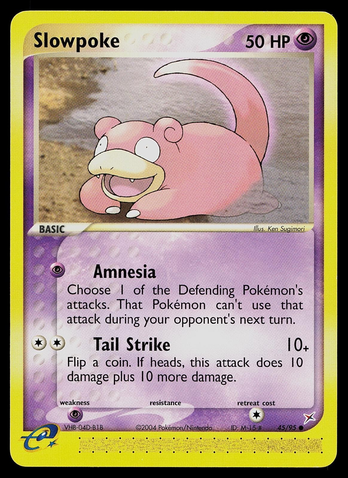 Pokemon Card - Slowpoke Team Magma vs Team Aqua 45/95 Common