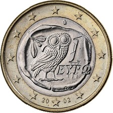 [#1222054] Griechenland, 1 Euro, 2002, Athens, Bi-Metallic, VZ+