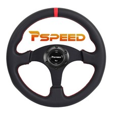 13 330mm Car Truck Microfiber Leather Steering Wheel W Aluminium Spoke 6-bolt