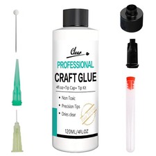 Craft Glue  Precision Tips, Craft Glue Bottles with Fine Tip, Quick Dry Clea...