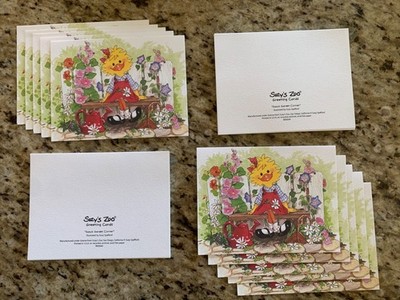Suzy s Zoo 20 blank cards:   Suzy s Garden Corner   cards w/o envelopes