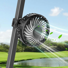 Rechargeable Golf Cart Fan 4000Mah Battery Operated Clip on Fan for EZGO Golf