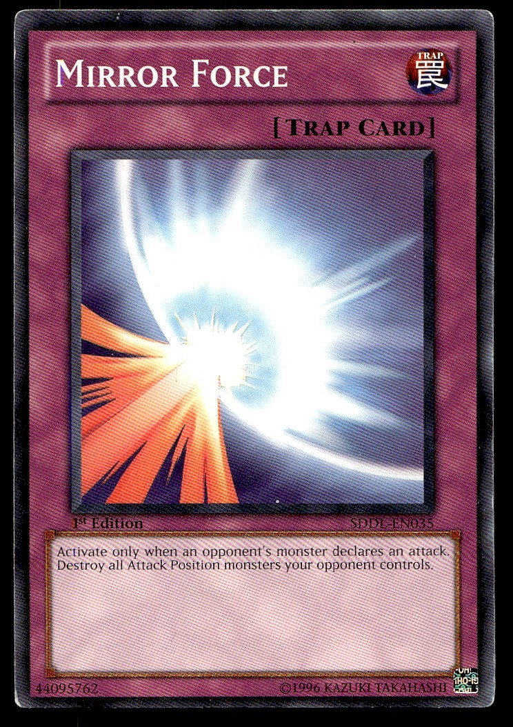 Mirror Force - SDDL-EN035 - 1st Edition - YuGiOh | Buy 3 Get 5 Free
