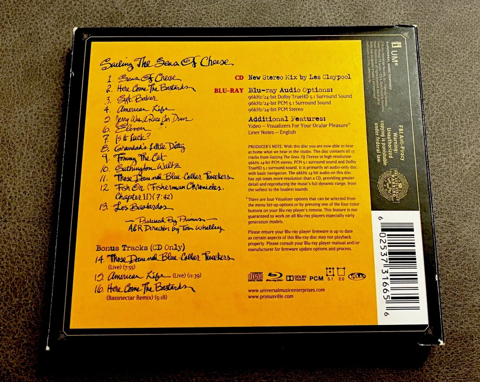 Primus Sailing the Seas of Cheese EXTREMELY RARE Deluxe Edition 2013 bonus trx — 第 2/4 张图片
