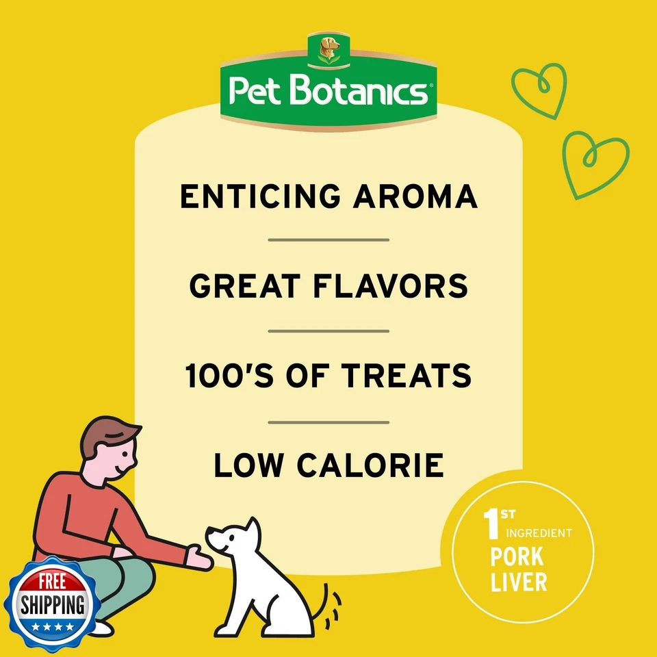 Golosinas de entrenamiento de botánica para mascotas para perros, hechas con hígado de cerdo real, foc Foto 4 de 4