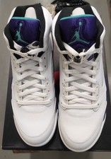 Nike Air Jordan 5 Retro Grape 2013 White Emerald Size 44 US10 Neuve DS + Box