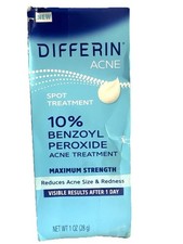 differin acne spot treatment 10 benzoyl peroxide max 1oz exp april 2026