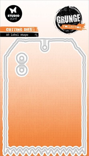 Studio Light Grunge Cutting Die-Nr. 831, A6 Label Shape 5A0023GP-1G6L1