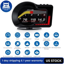 Obd2gps Hud Gauge Car Digital Head Up Display Speedometer Turbo Rpm Alarm Temp Obd2gps Hud Gauge Car Digital Head Up Display Speedometer Turbo Rpm Alarm Temp