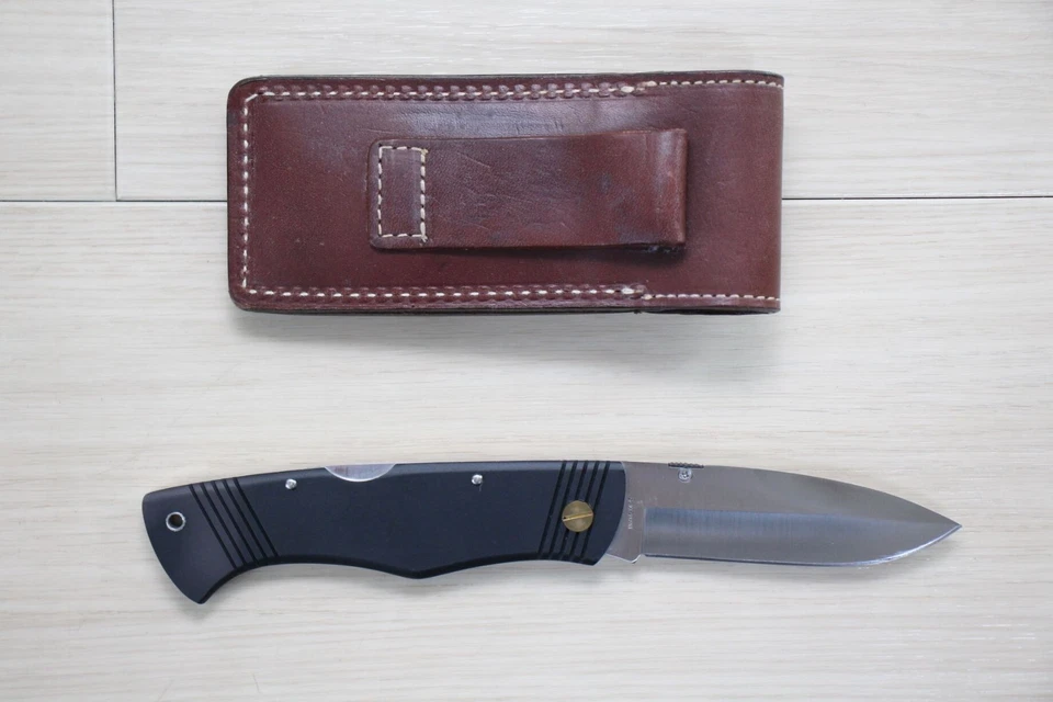 AL MAR #3003C SERE Passport Attack Folding Knife Japan w/Leather Case D62 - Image 2 of 4
