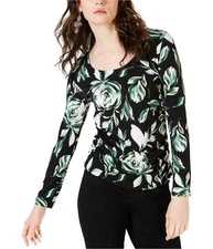 I.N.C Womens Ruched Pullover Blouse