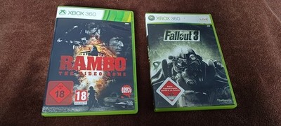 Rambo The Video Game und Fallout 3 Xbox 360 Spiele
