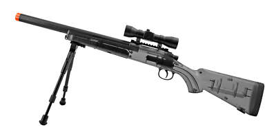 エアソフトスナイパー BB弹0.2 Crosman Game Face Airsoft Spring Sniper Rifle Bundle 425 FPS New W