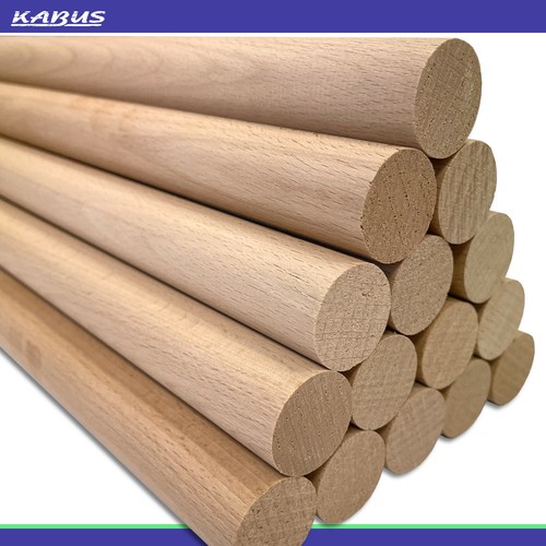 Kabus Holzstäbe Rundstäbe Holzstangen Buche 1 m lang 8 Durchmesser zur Auswahl - Bild 16 von 18