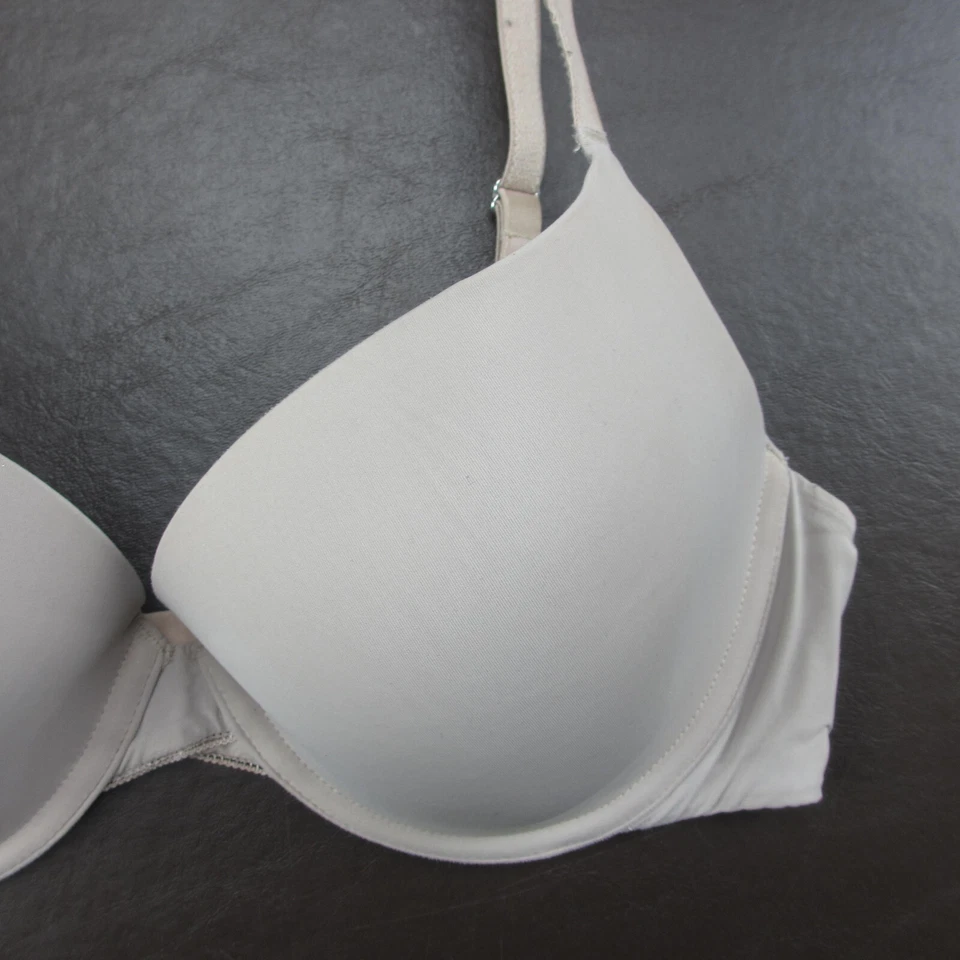 Бюстгальтер On Gossamer 32D серый с подкладкой на косточках регулируемая застежка сзади - Изображение 4 из 4