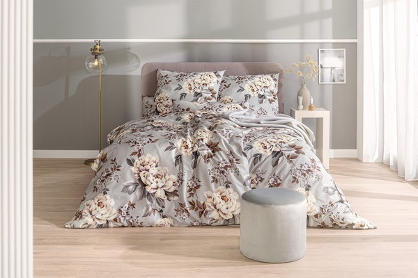 Estella Mako-Satin BettwäSche 155X220 Belinda Rosen Natur Platin 7578-915-image