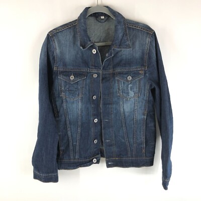 Mustang Mens Vintage Denim Jacket Cotton Dark Wash Blue S | eBay