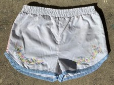 Vintage 70s Aura Embroidered Sweat Shorts