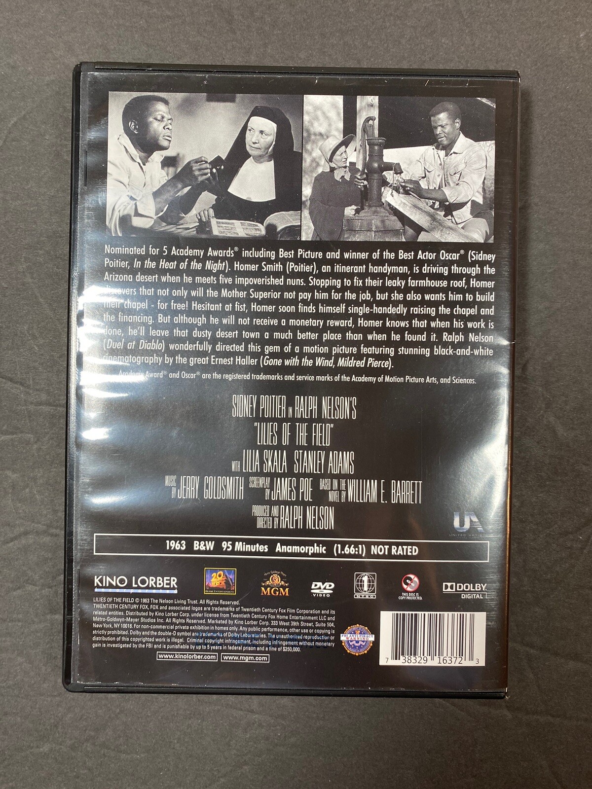 Lilies of the Field DVD ***DISC BRAND NEW ***CASE REPLACED