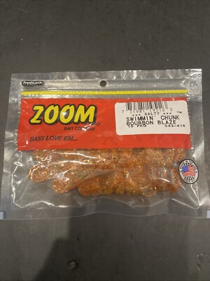 Zoom Swimmin Chunk 3'' 10 Pkg Bourbon Blaze