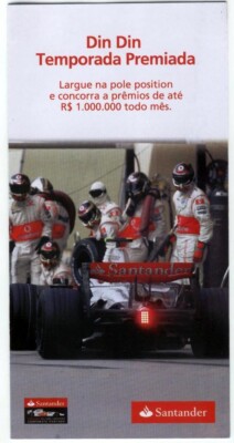 2008 BRAZIL - SANTANDER Mc LAREN ADVERTISING  - LEWIS HAMILTON
