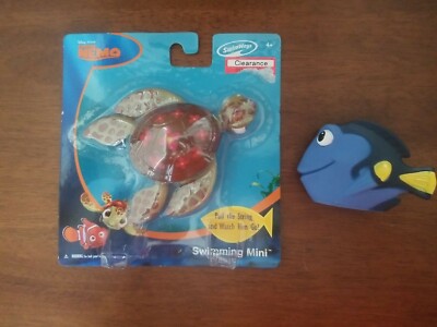 Swimming Minnie Squirt Turtle Finding Nemo Disney Swim Pool Toy Swimways Sealed