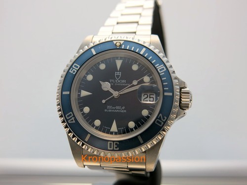 Tudor Submariner Blue Dial 40mm Ref 