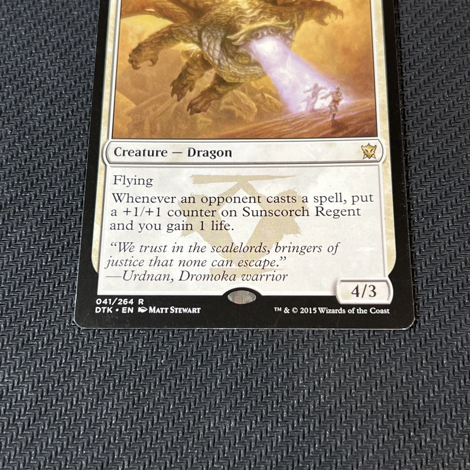 Sunscorch Regent Magic The Gathering Mtg Dragons of Tarkir Card - Image 3 of 4