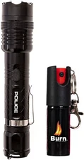 POLICE Stun Gun Burn Pepper Spray Combo for Self Defense 1158