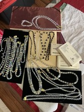 Swarovski Crystal Necklaces And Loose Beads Large Lot NOS