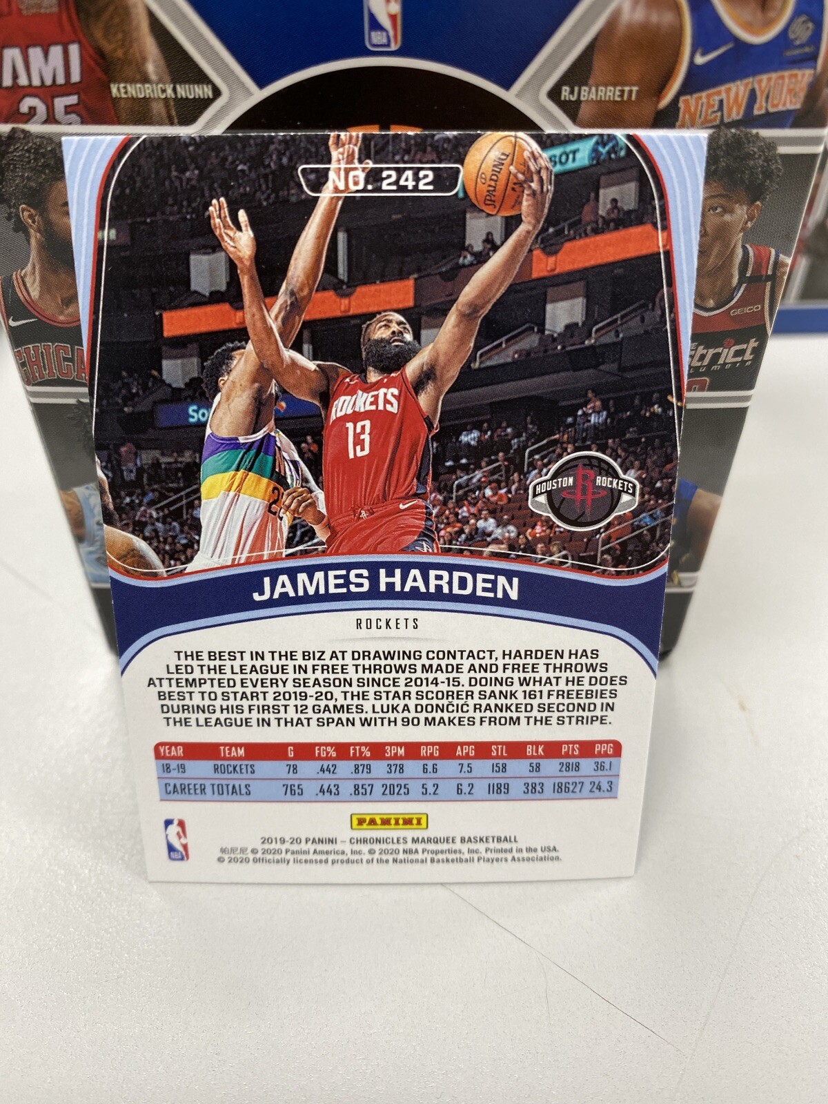 2019-20 Panini Chronicles - Marquee James Harden #242 Teal for sale ...
