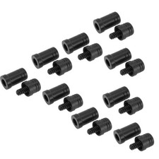 18PC 5/16 X 18 Joint Protectors/Joint Billiard Pool Cue Protector Black