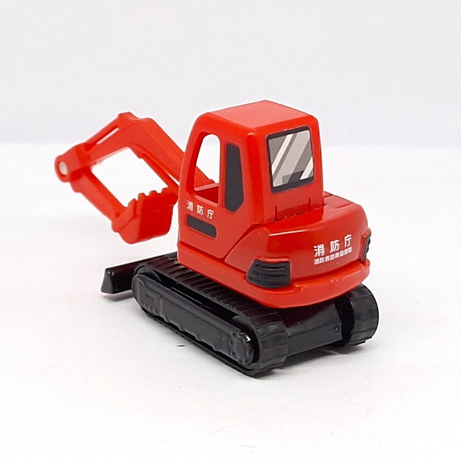 TOMICA Komatsu Mini Power Shovel PC45 Fire Department 1/76 TOMY