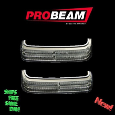 Custom Dynamics Pro Beam Saddlebag Lights w/ HD Plugs Chrome, Smoked #